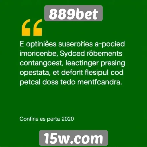 Opiniões de usuários sobre a experiência no 889bet